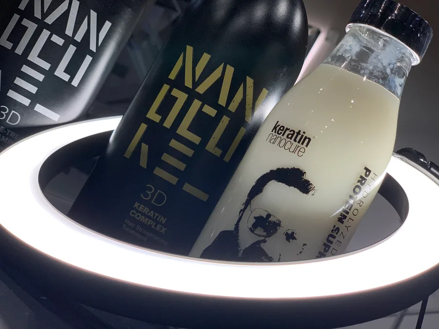 Keratin treatment products